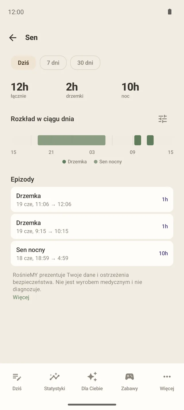 Moduł snu