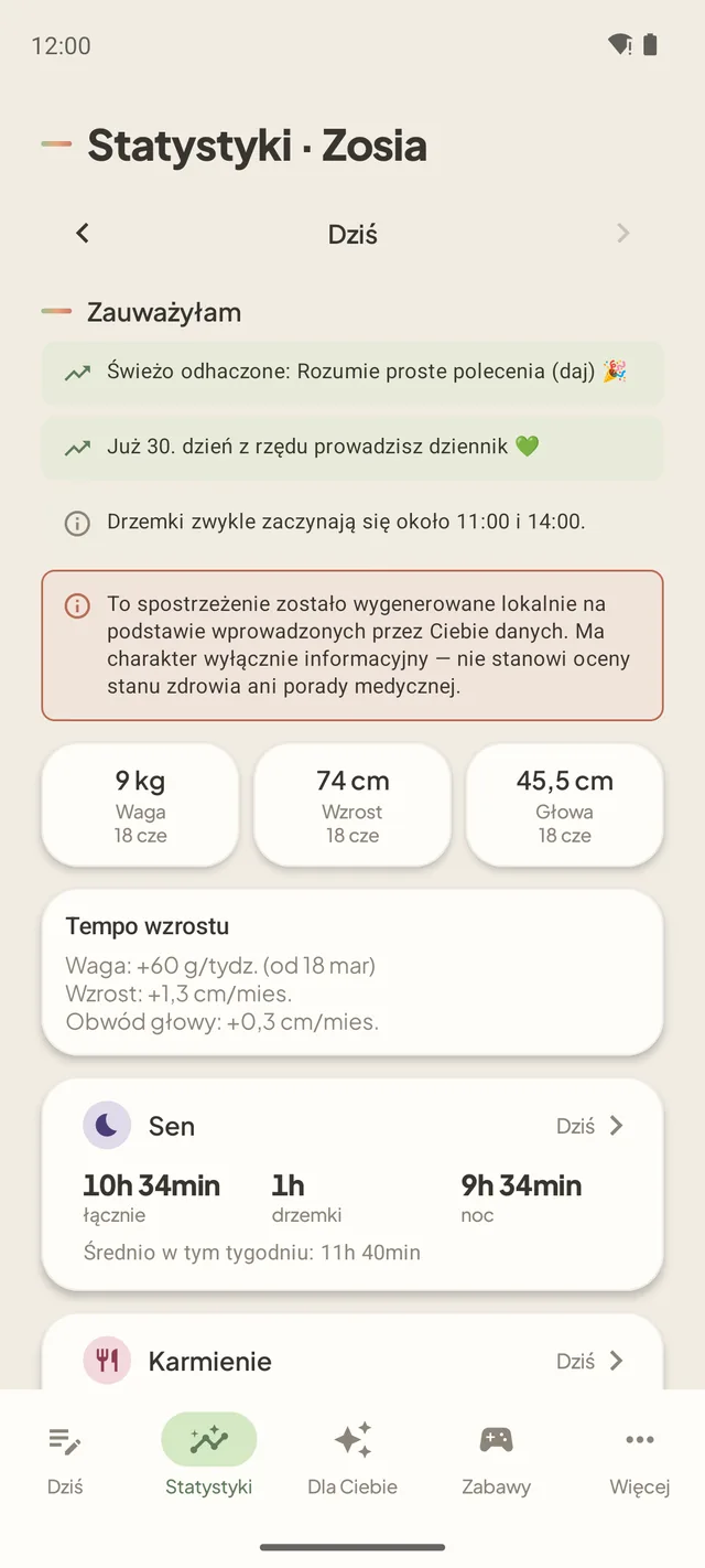 Spostrzeżenia i statystyki