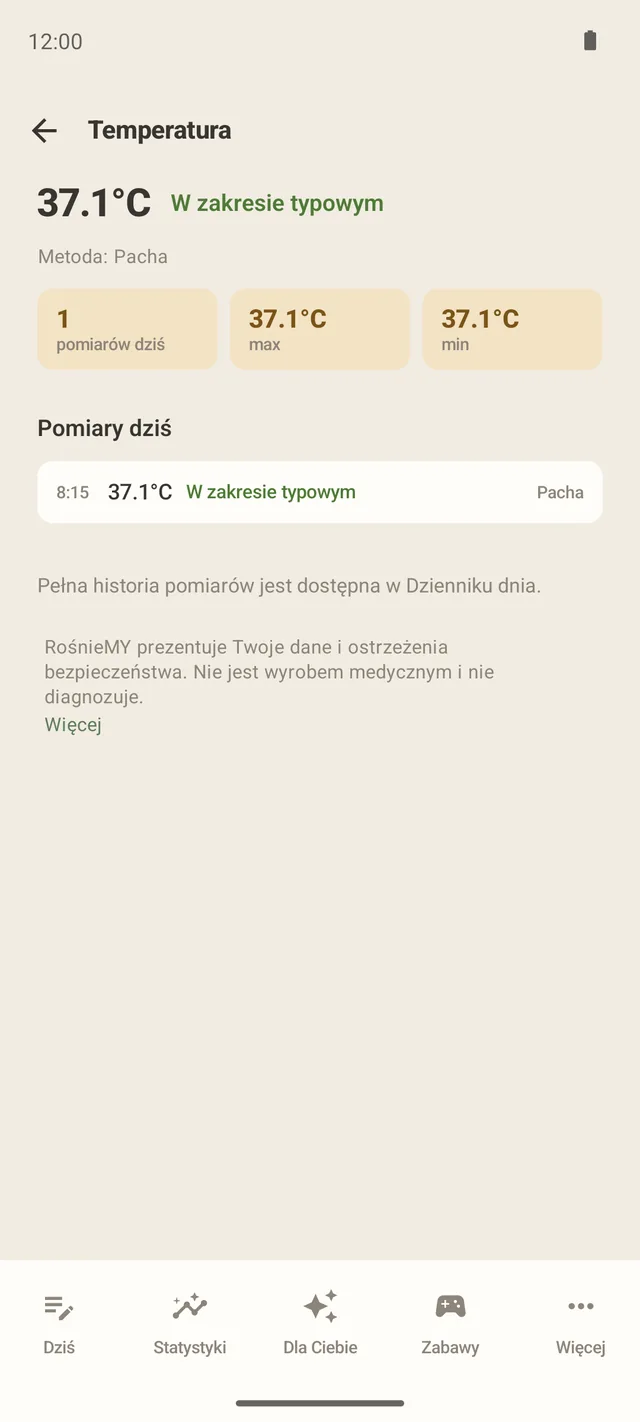 Moduł zdrowia i temperatury
